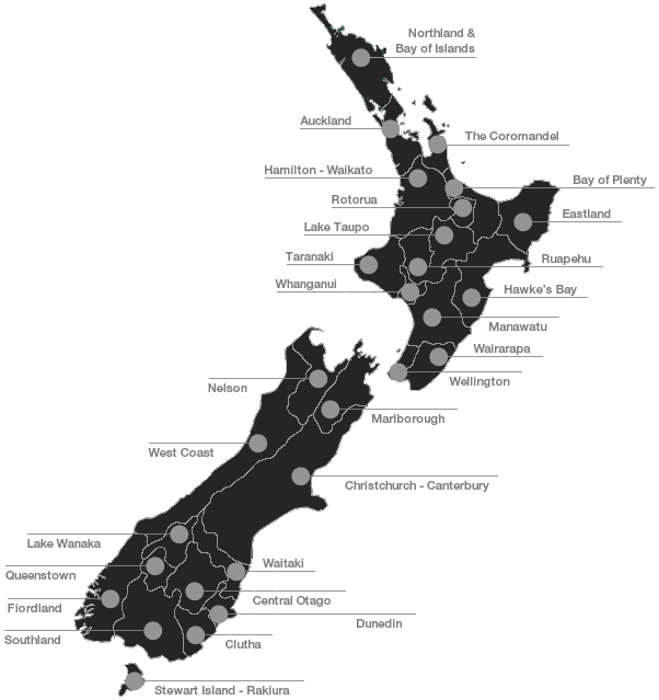 New Zealand regions
